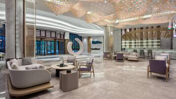 Lobby lounge, beach views, open daily