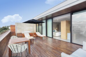 Suite, 1 King-Bett | Ausblick vom Zimmer