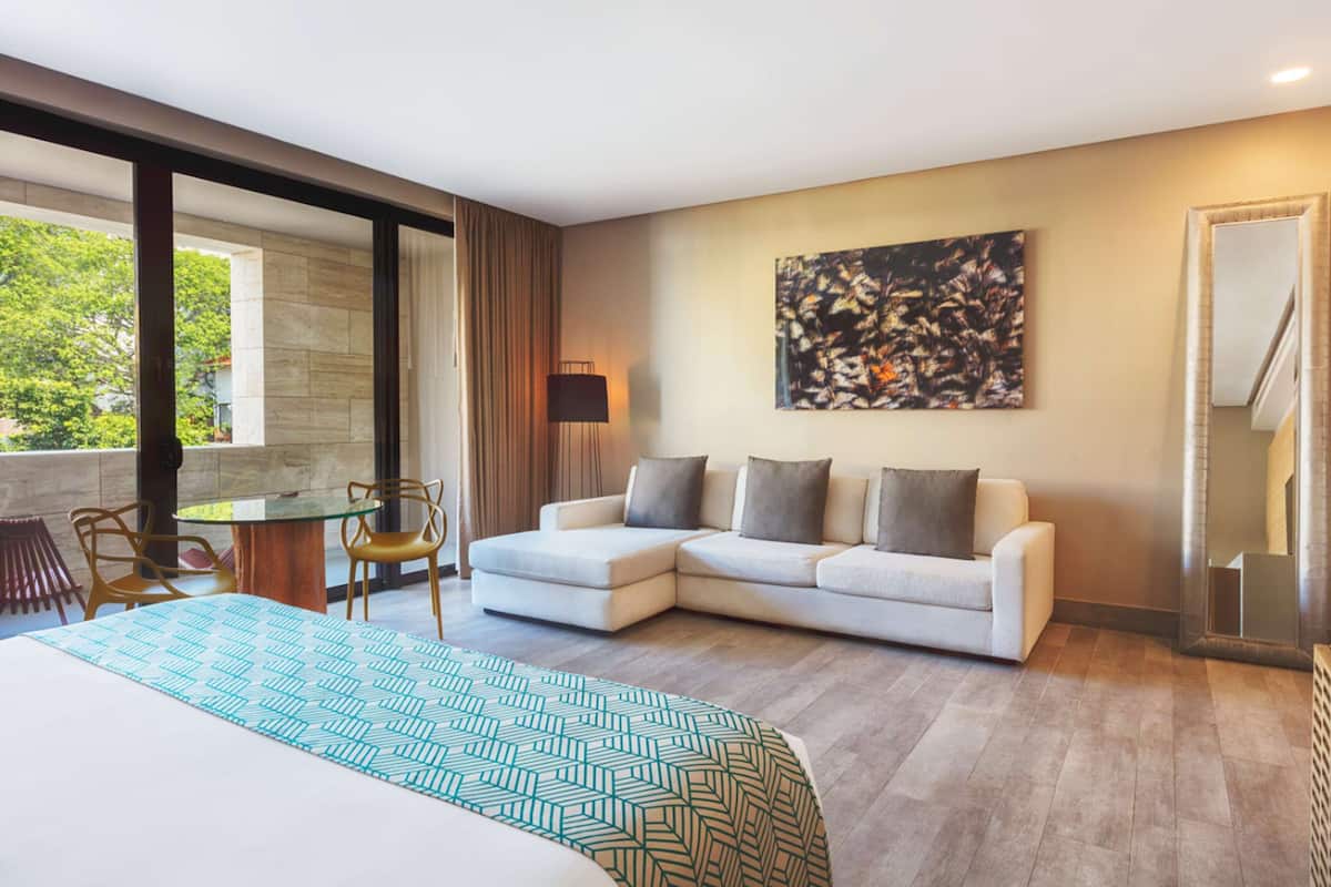 Junior Suite, 1 King Bed | Premium bedding, minibar, in-room safe, individually decorated