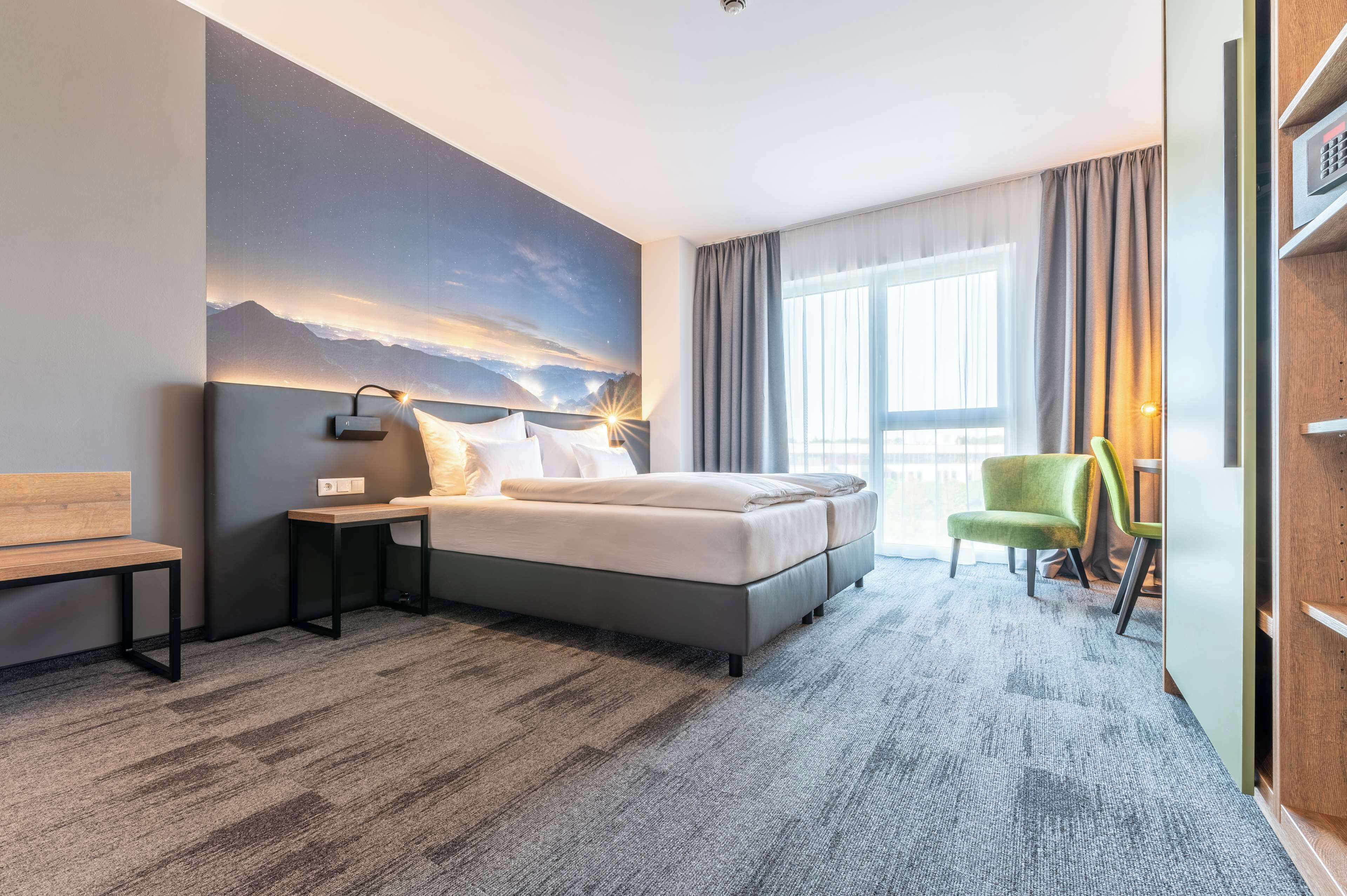 standard room, 2 single beds, accessible | in-room safe, desk, laptop workspace, blackout curtains