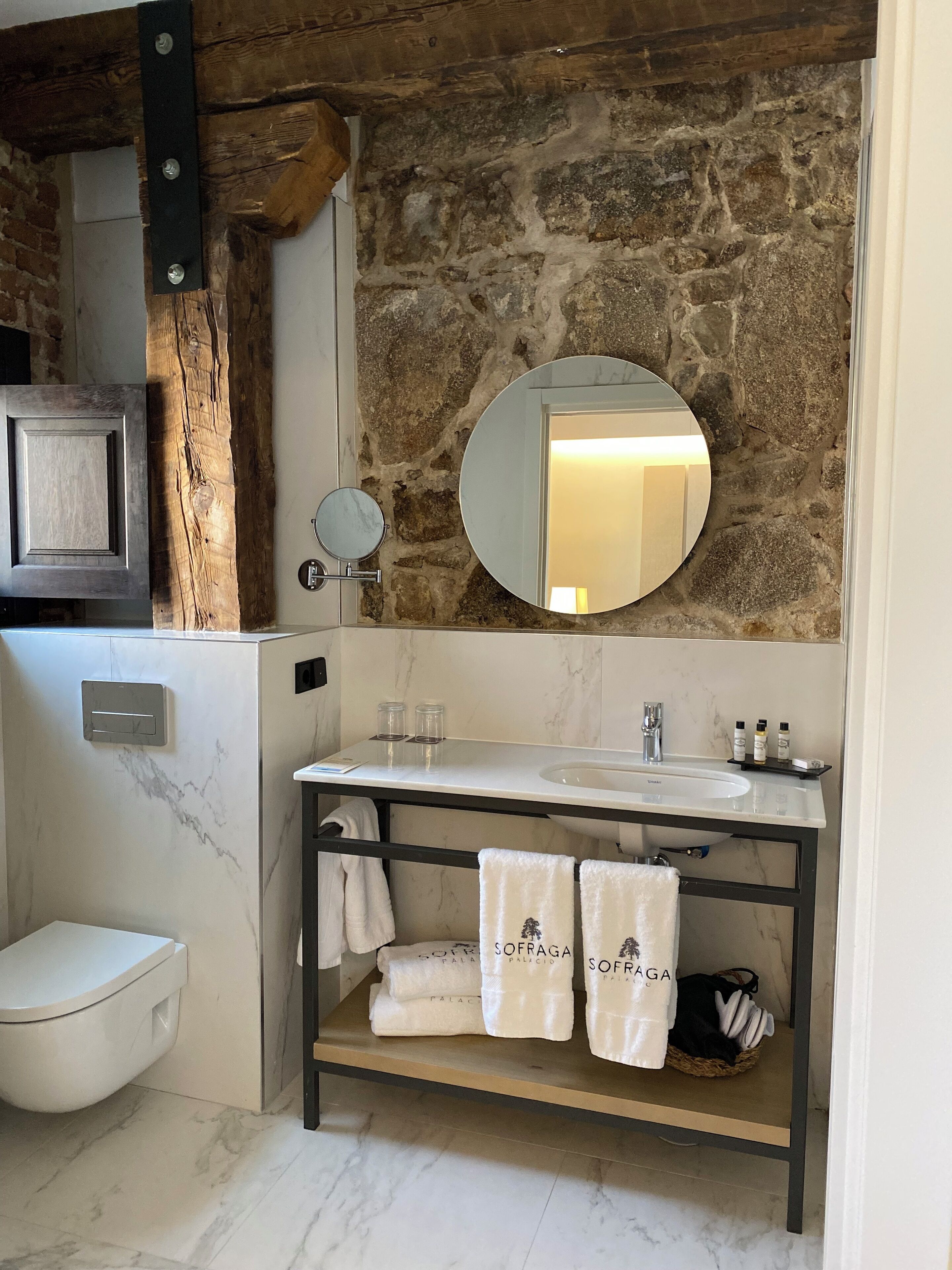 junior suite | bathroom | shower, rainfall showerhead, designer toiletries, hair dryer