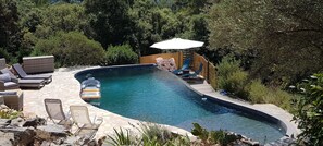Outdoor pool, a heated pool - Architect-designed house 35 minutes from Hyères and the beaches (Pignans)