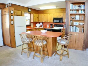 Fridge, oven, stovetop, dishwasher - Expansive ocean views in this home located just steps from the ocean. (South Nags Head)