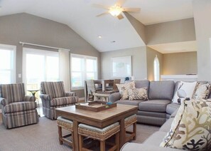 TV, fireplace, DVD player, stereo