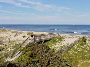 Vlak bij het strand
