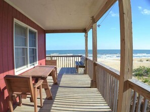 Property grounds - If you are looking for a rustic oceanfront beach home with fabulous ocean views, you have found it. (South Nags Head)