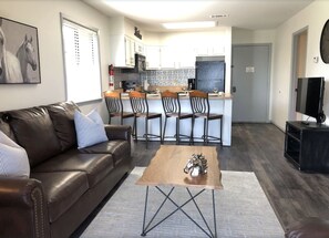 TV, DVD player, ping pong