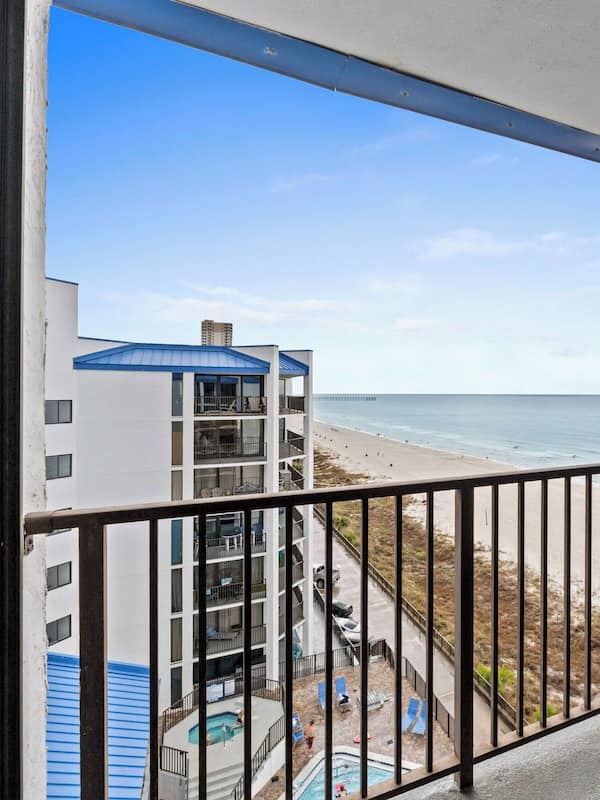 Appartamento panoramico, 3 camere da letto, balcone, vista oceano (206 W) | Terrazza/patio