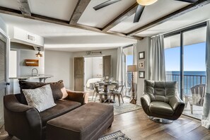Living area - AquaVista by Book That Condo (Panama City Beach)
