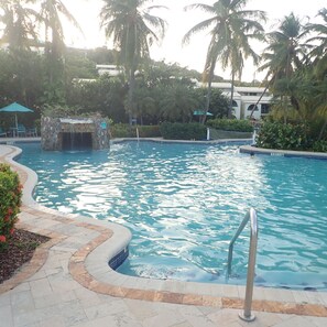 Outdoor pool - Caribbean Style Condo Overlooking Cowpet Bay with Spectacular Views (St Thomas)