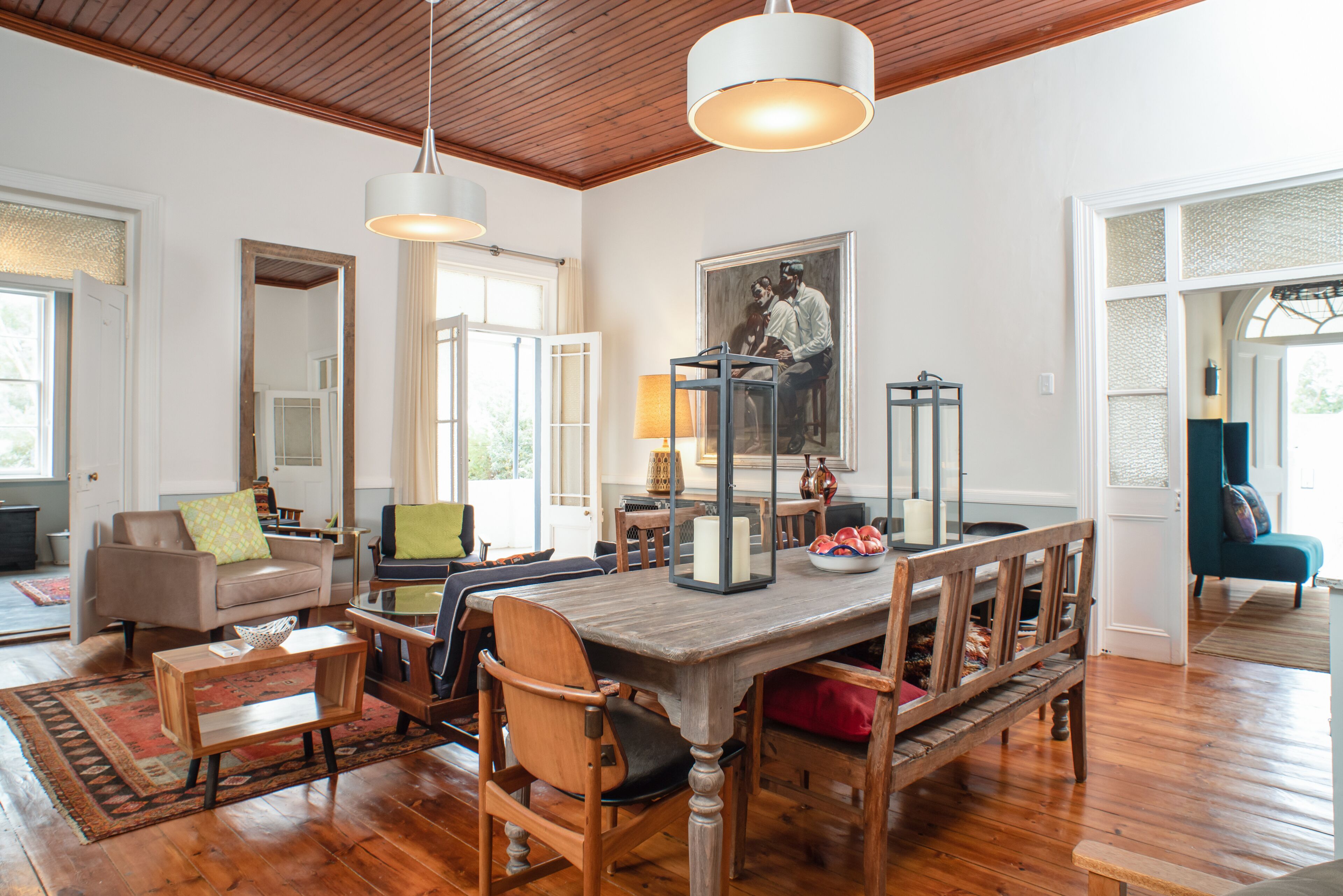 Rumah Klasik | Area keluarga | TV layar datar