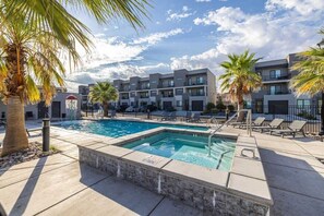 A heated pool - The Vue #25 | Luxury Poolside Townhouse (Saint George)