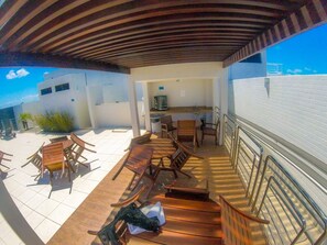 Apartamento superior | Terraço/pátio