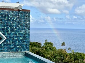 Piscine extérieure, piscine chauffée
