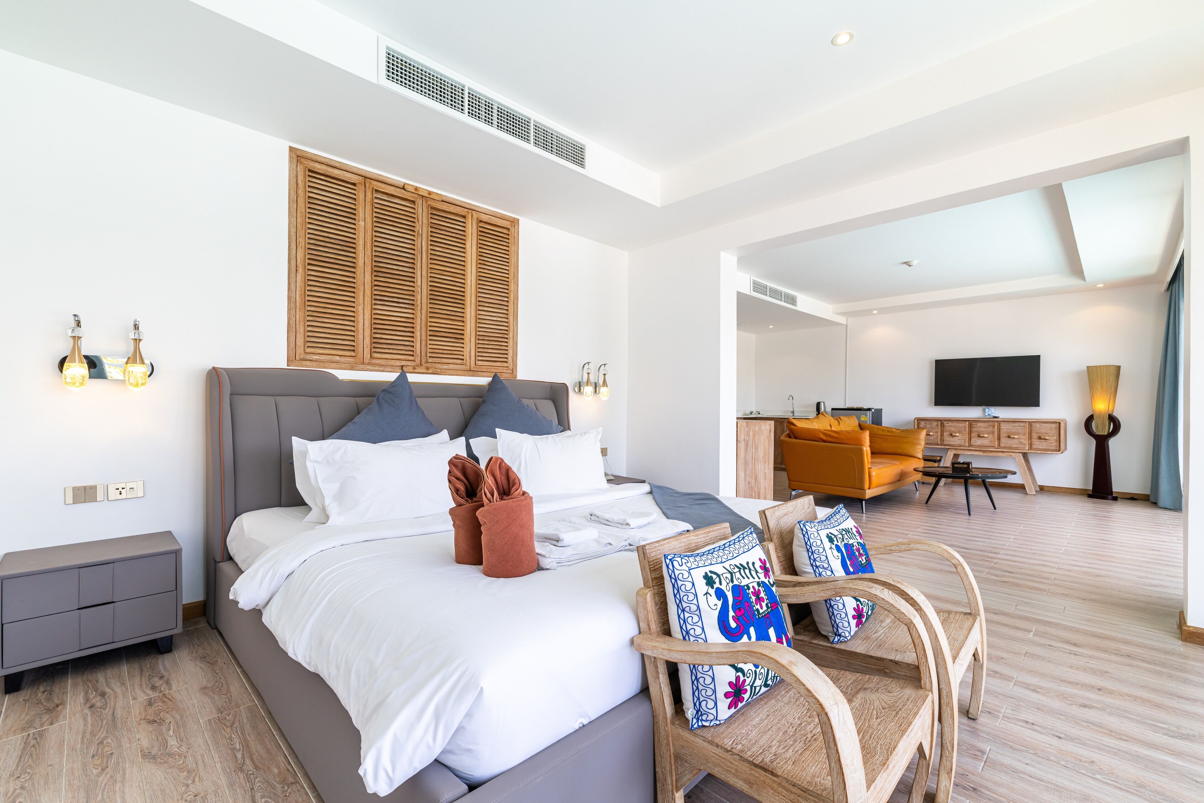 Royal Suite 1 Bedroom | Bettwäsche aus ägyptischer Baumwolle, hochwertige Bettwaren