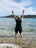 Beach nearby, white sand