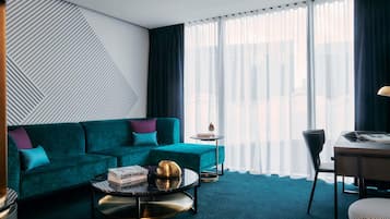 Superior Suite, 1 King Bed | Premium bedding, minibar, in-room safe, individually decorated