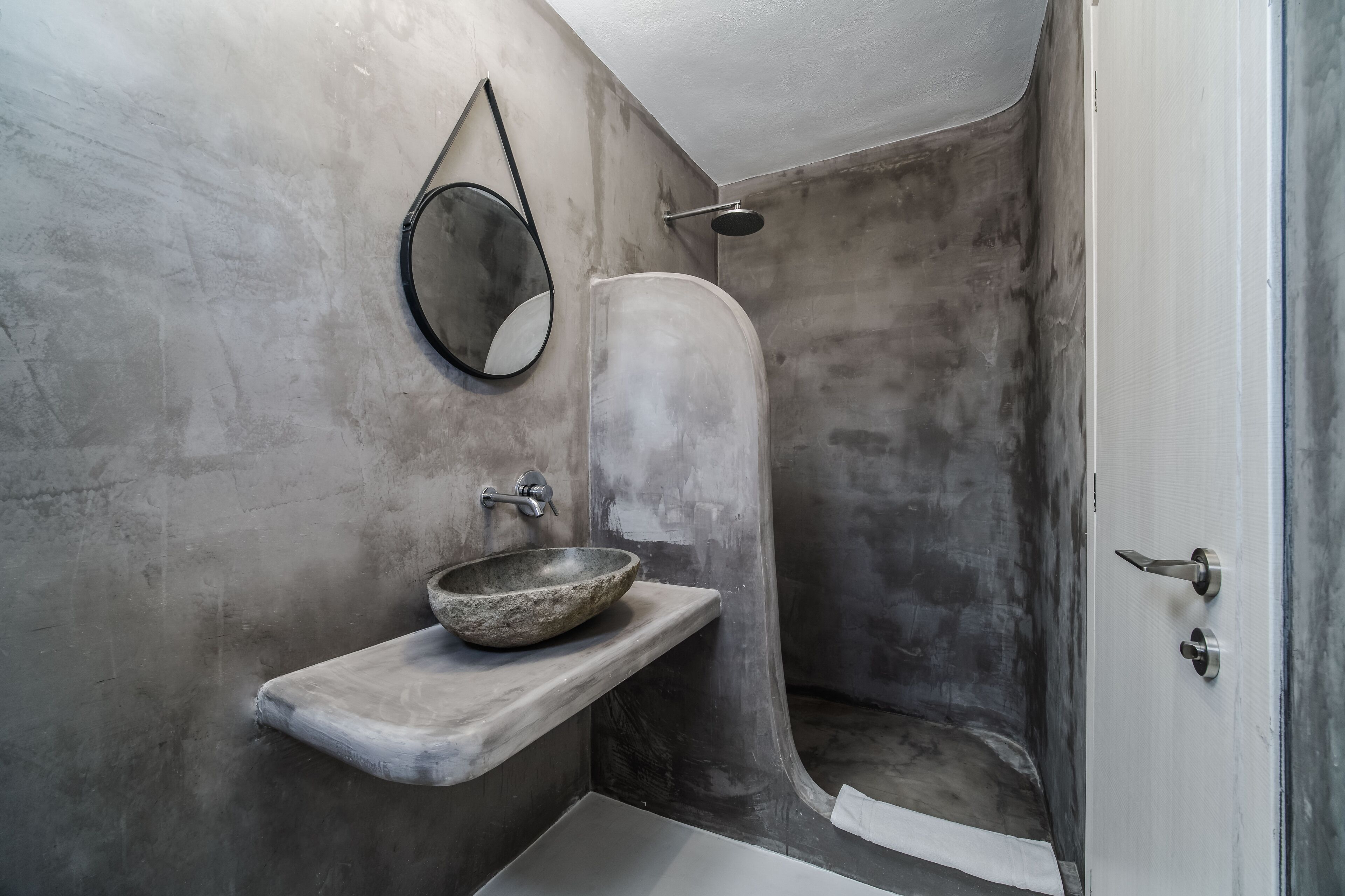 shower, hair dryer, bathrobes, slippers