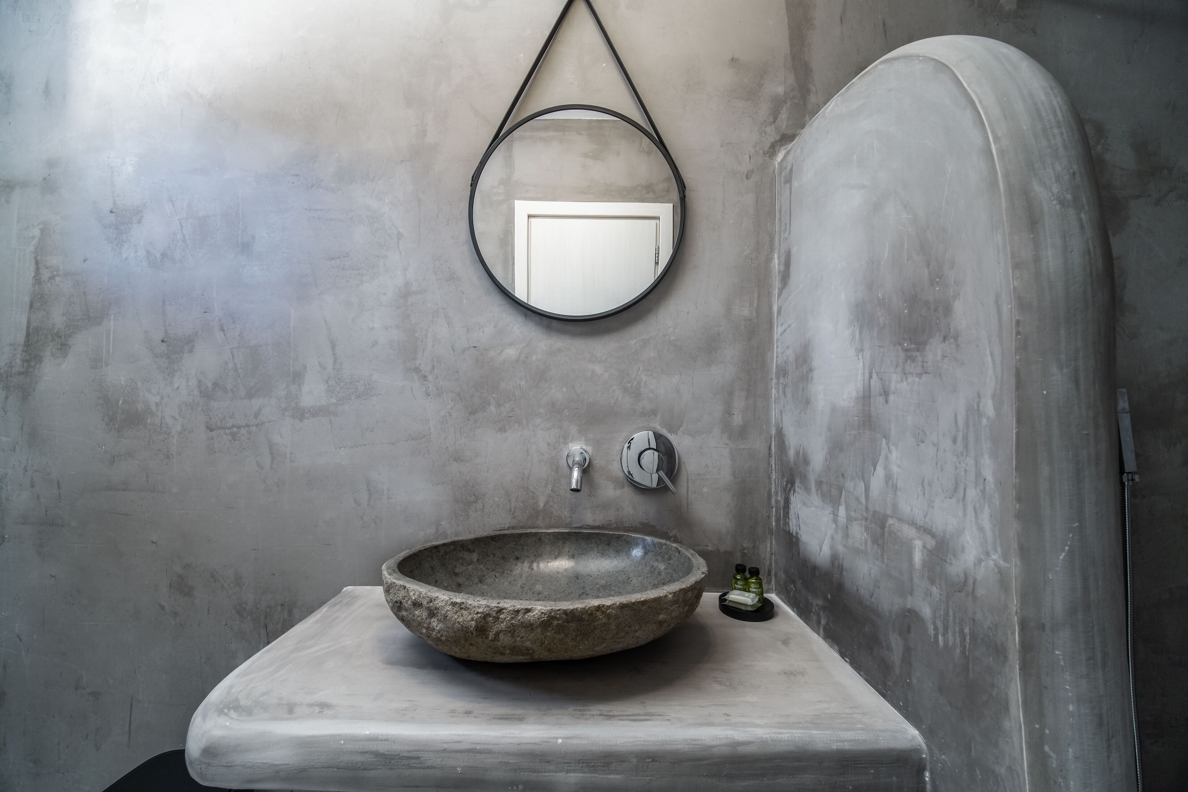 classic suite | bathroom | shower, hair dryer, bathrobes, slippers