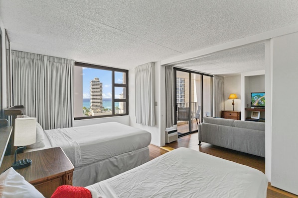 1 室のベッドルーム、WiFi (無料)、ベッドシーツ