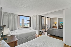 1 bedroom, free WiFi, bed sheets - Welcome To Unit #1504! Popular Vacation Rental! Parking & WiFi Included! (Honolulu)