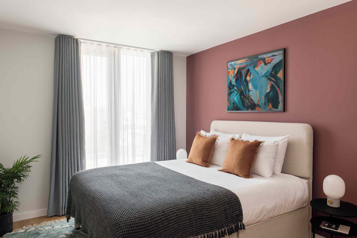In-room safe, laptop workspace, blackout curtains, iron/ironing board
