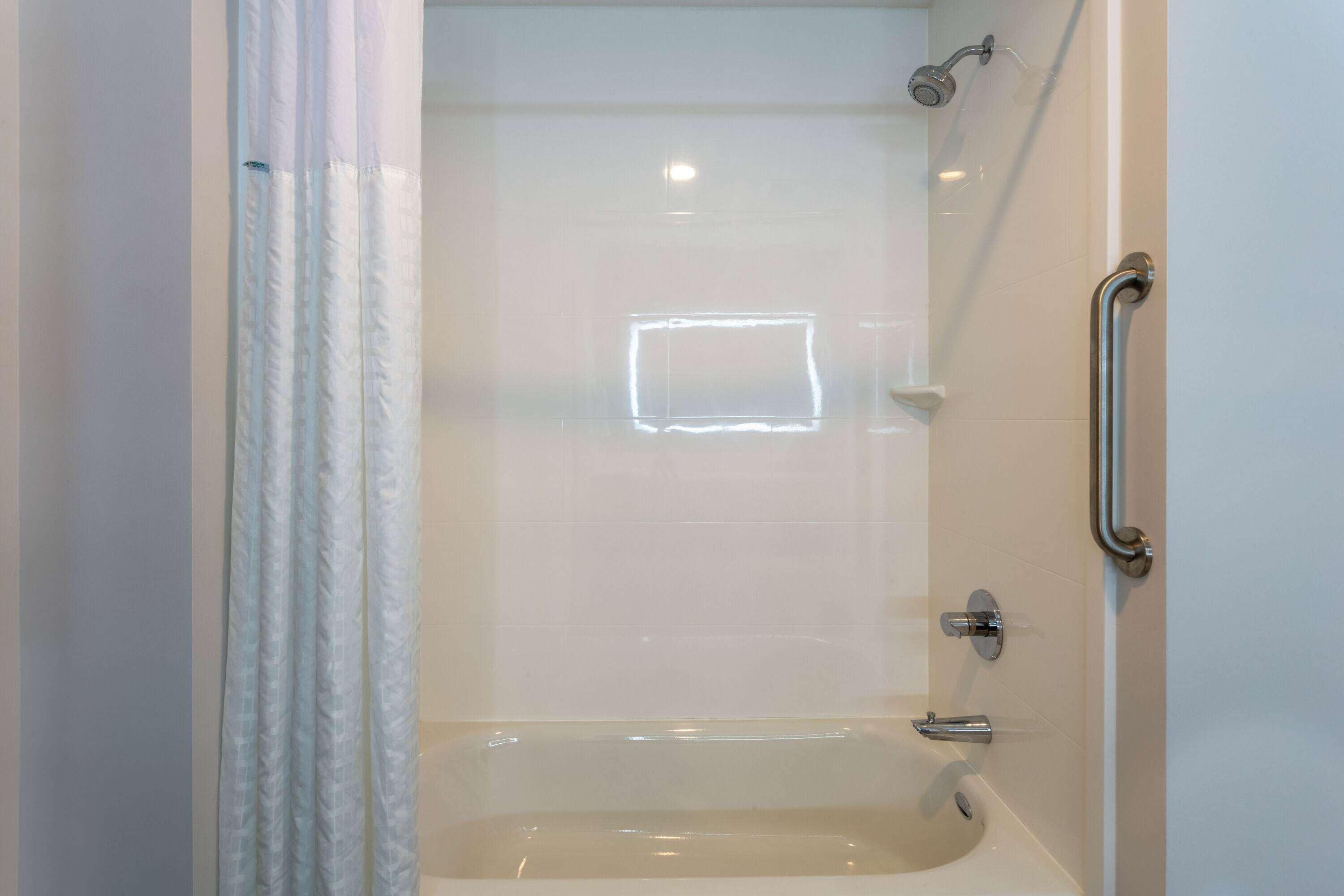 free toiletries, hair dryer, towels