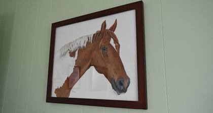 The Painted Pony Cottage at LegUp Stables. Vacation with a Horse!