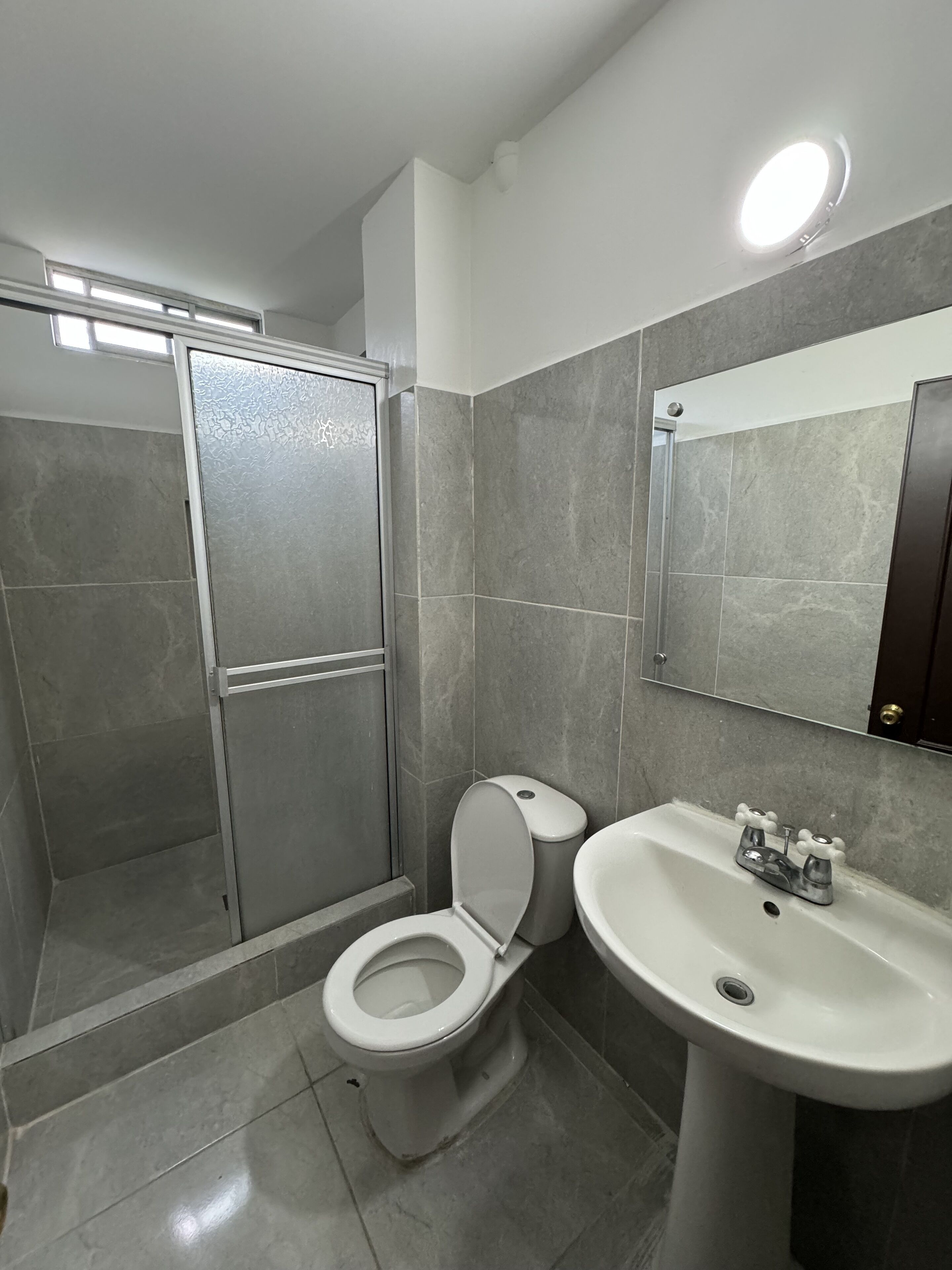 shower, towels, soap, shampoo