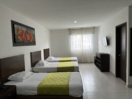 Minibar, escritorio, espacio para trabajar con laptop y wifi gratis 