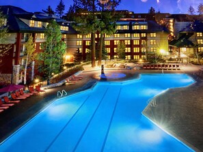 Outdoor pool, a heated pool - July 4 at Heavenly - Timber Lodge One Bedroom, Sleeps 4 (South Lake Tahoe)