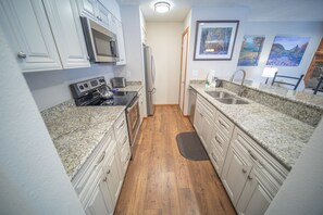 Deluxe Condo, Multiple Beds, Mountain View (Montezuma 1770) | Private kitchen | Full-sized fridge, microwave, coffee/tea maker, cookware/dishes/utensils - Montezuma 1770 (Keystone)