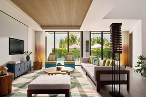 Grand Pool Villa | Minibar, in-room safe, individually furnished, desk