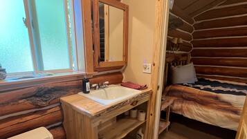 Shower, towels, soap