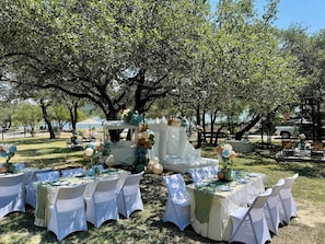 Área para banquetes al aire libre