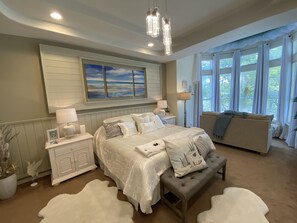 6 chambres, coffres-forts dans les chambres, bureau