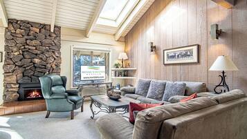 TV, fireplace, table tennis