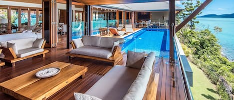 A heated pool