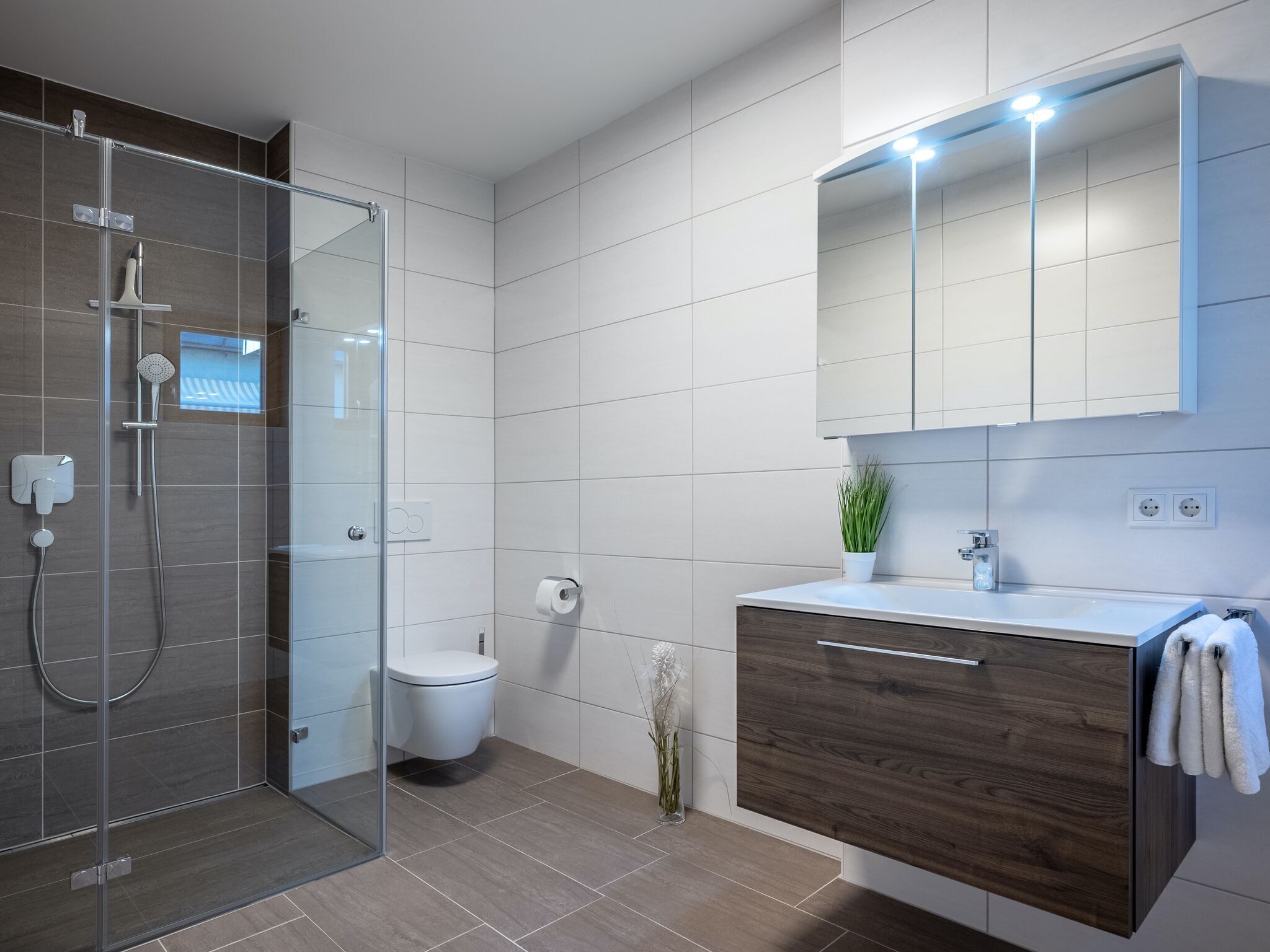Dusche, Handtücher