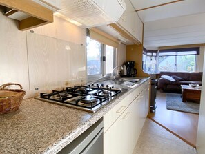 Fridge, microwave, coffee/tea maker - Inviting Holiday Home in Hulshorst With Garden (Hulshorst)