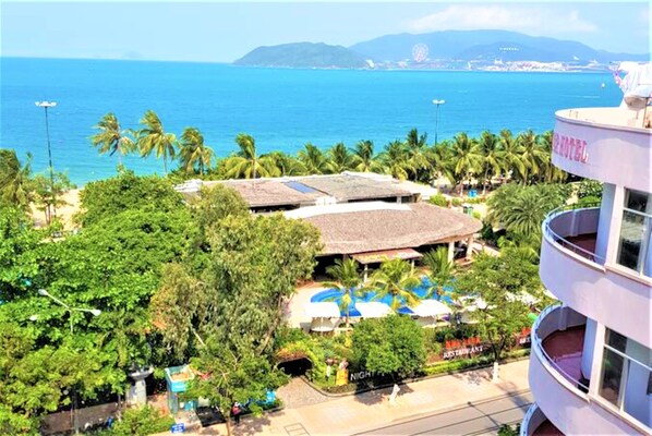 Vista a la playa o el mar