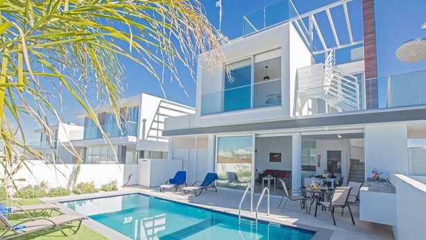 Pool - Villa Prol25, Beautiful 2bdr Protaras Villa with Pool, Close to Fig Tree Bay (Protaras)