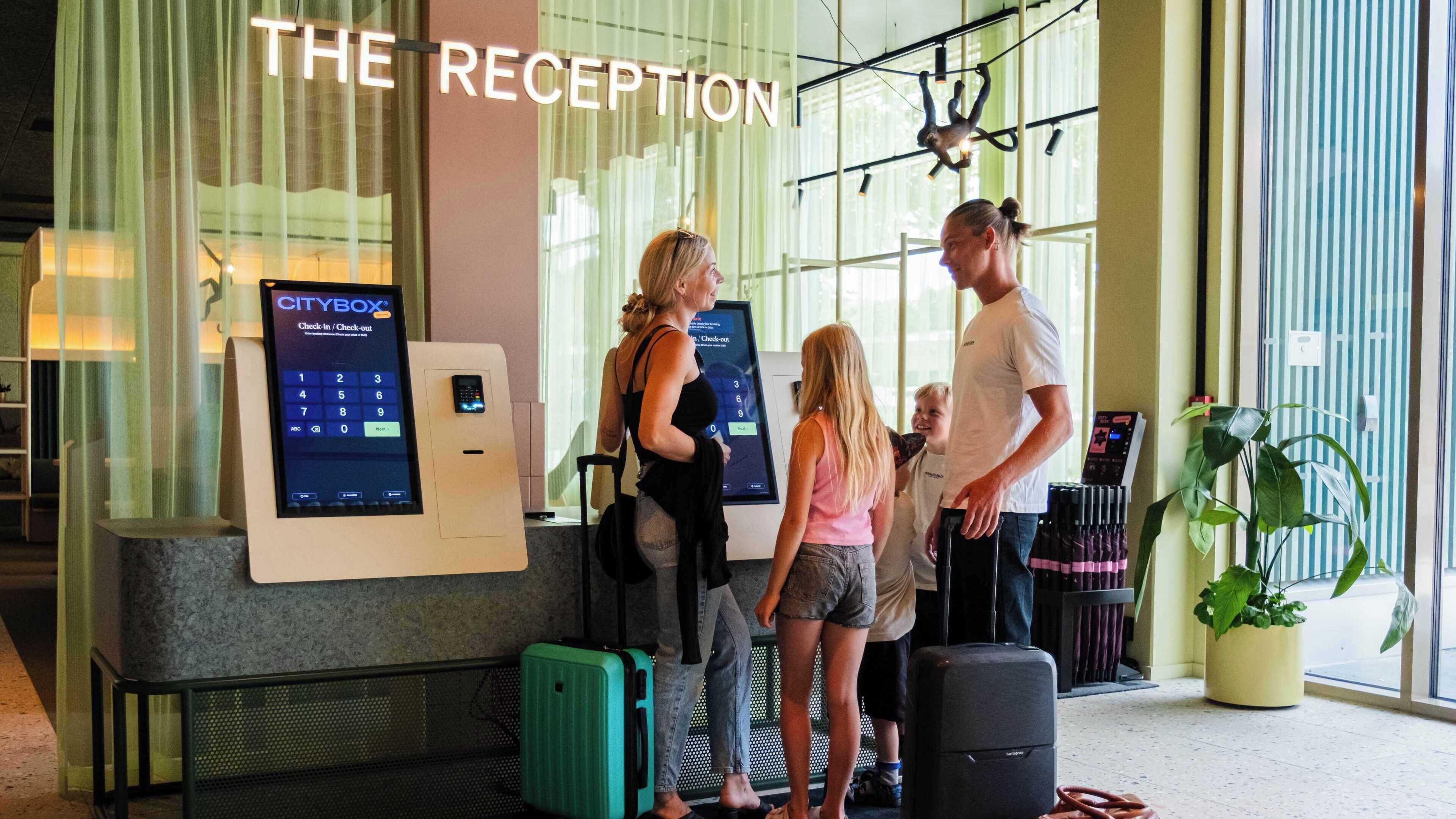 check-in/check-out kiosk