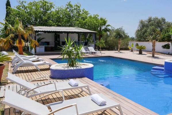 Outdoor pool - Dream finca: XXL pool, table tennis, BBQ house, volleyball, air-condition (Port de Pollença)