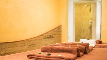 Relax in a serene space with a comfortable bed and soothing ambiance.