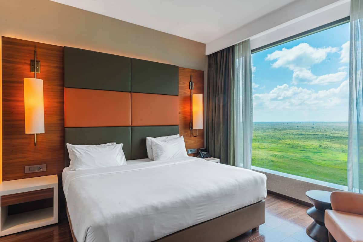 Ropa de cama de alta calidad y minibar 