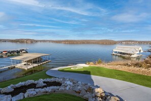 Property grounds - MAIN CHANNEL views, private pool, hot tub, man cave, and game room! Sleeps 30! (Osage Beach)
