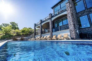 屋外プール、温水プール