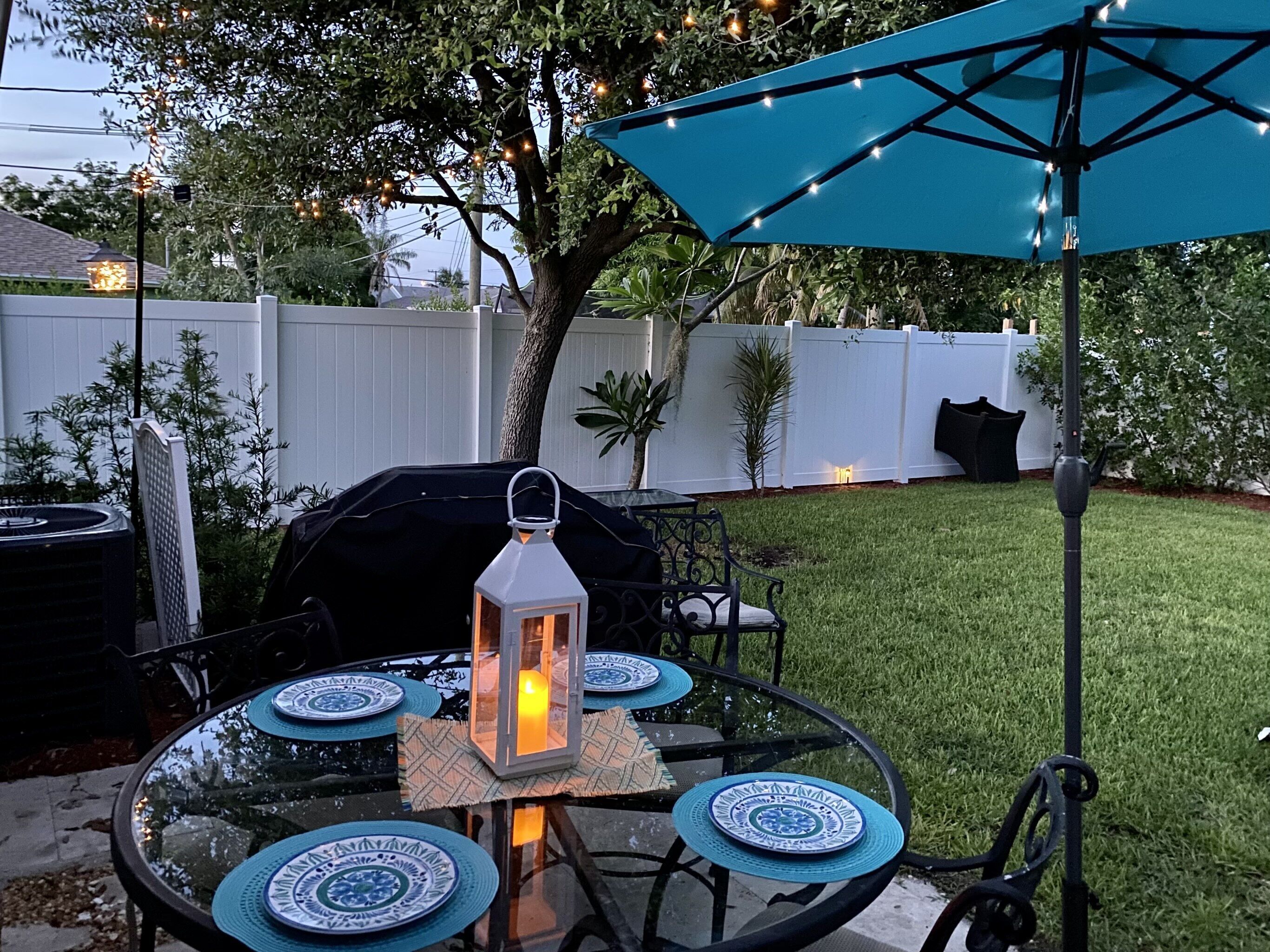 Outdoor dining