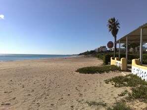 On the beach
